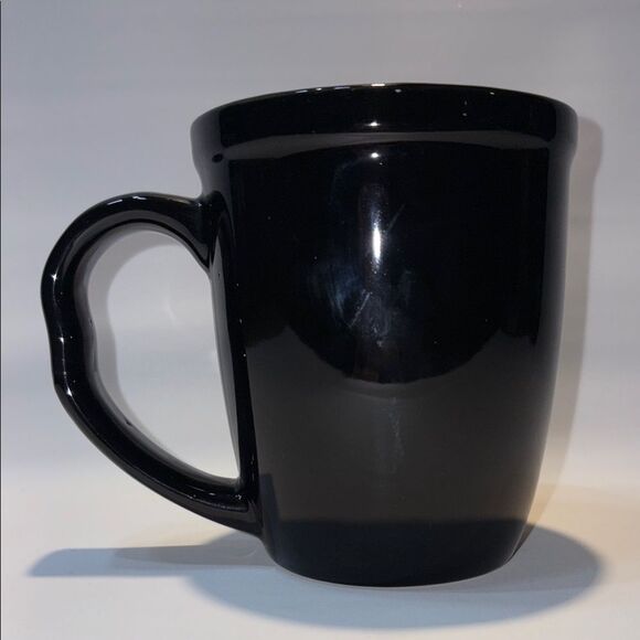 Black and Orange Ceramic coffee mug - Picture 3 of 6